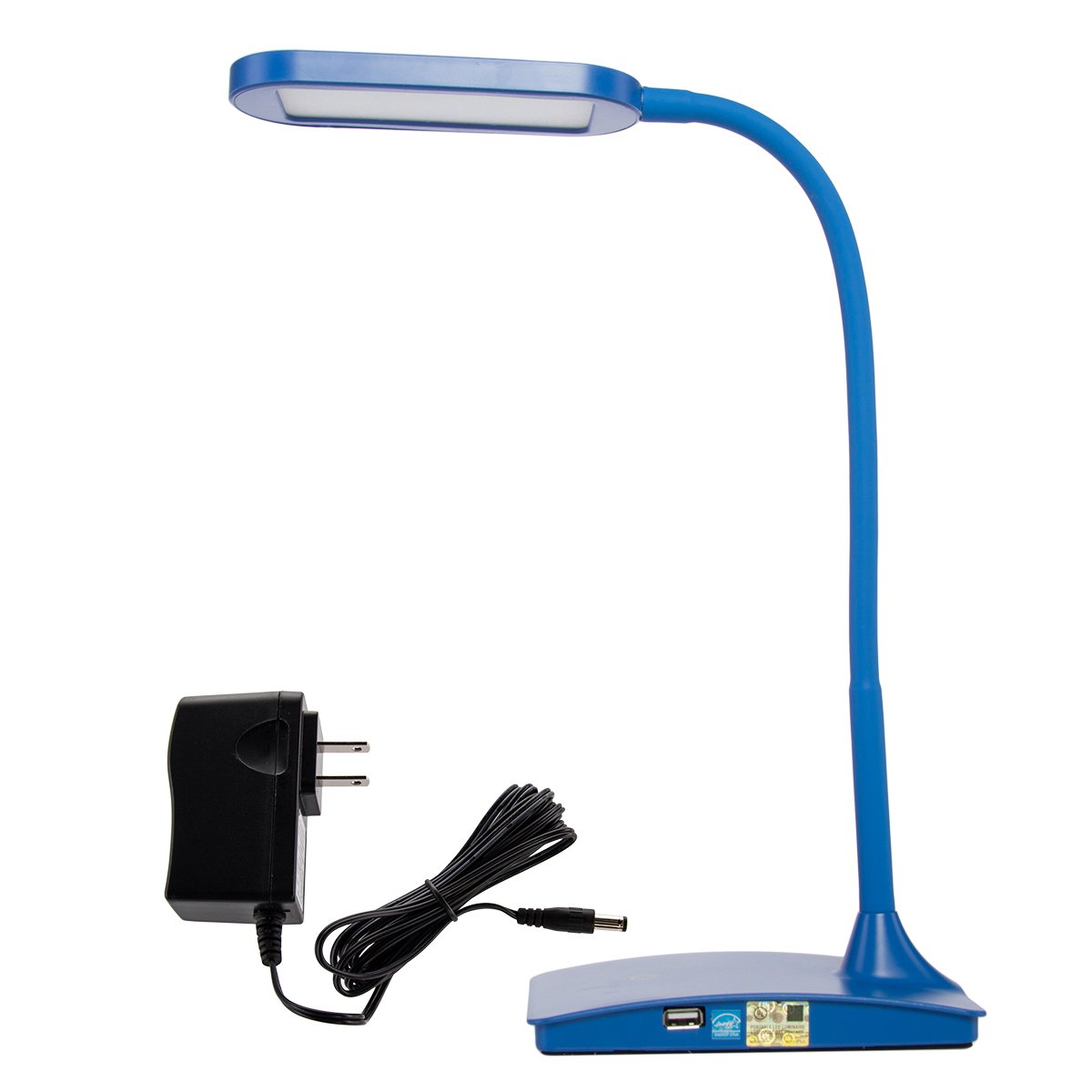 3-Way Touch Switch, TW Lighting IVY LED Desk Lamp with USB Port 