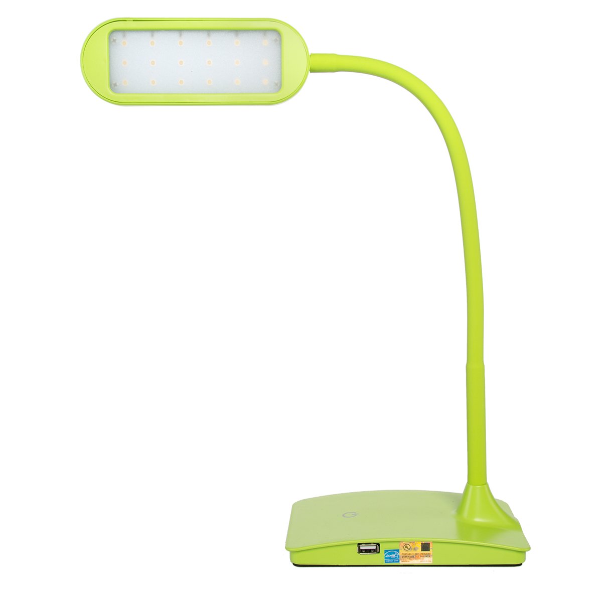 TW Lighting IVY LED Desk Lamp with USB Port 3-Way Touch Switch, 